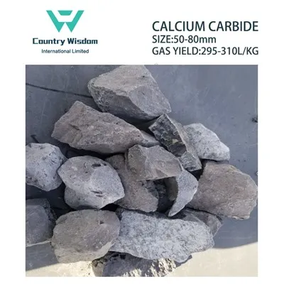 Nhà máy Trung Quốc bán canxi cacbua với mọi kích thước 50-80mm / Sản lượng khí 295L/Kg