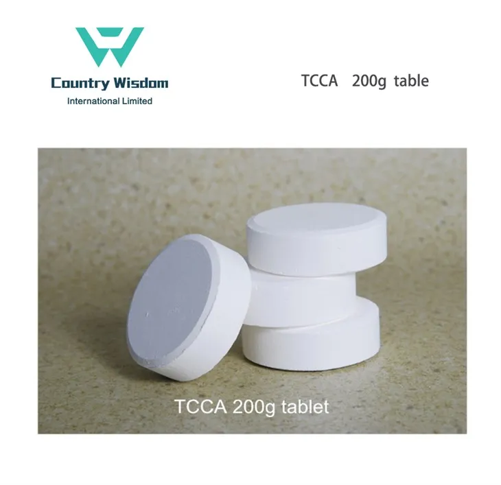 Hóa chất bể bơi 90% TCCA 200g Viên